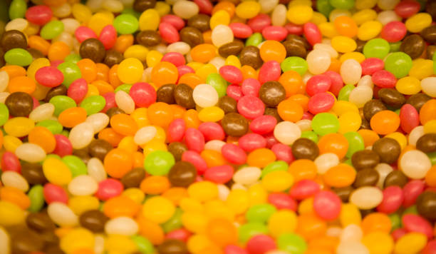 istock Close-up of colorful candy 1063201054