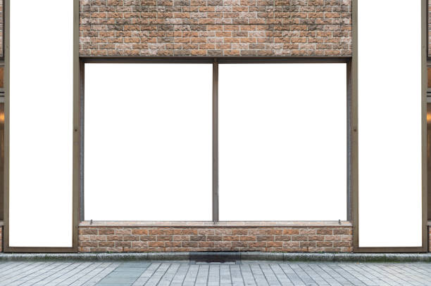 istock Shop Boutique Store Front with Big Window and Place for Name 1063201452