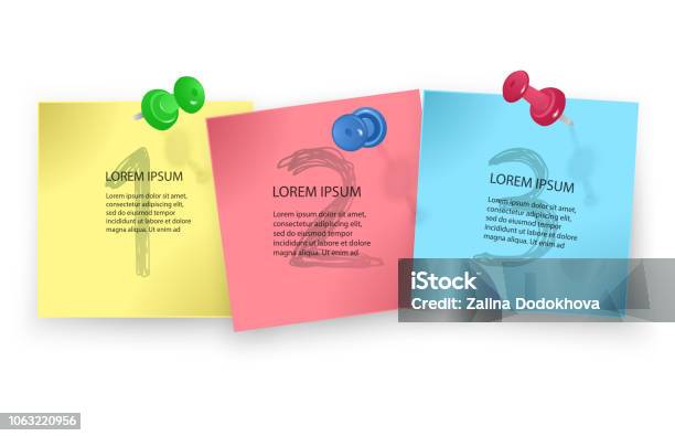 Important Post Note Vector Illustration Of Multicolor Post Notes Isolated On White ...