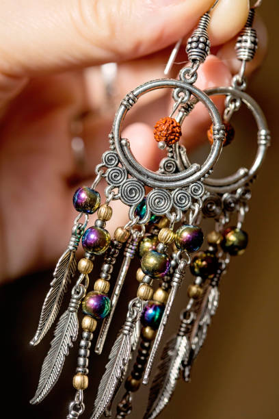 istock Bohemian style earrings 1063232240