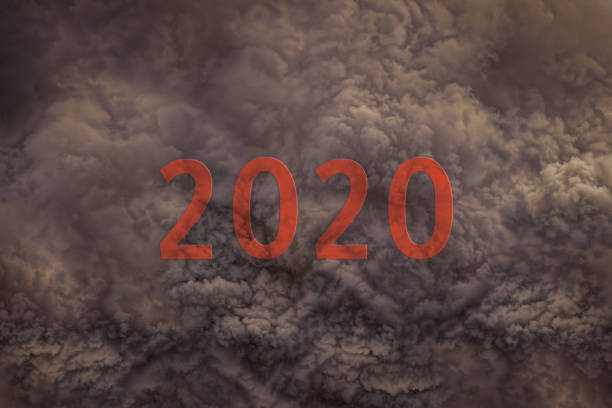 istock Upcoming 2020 new year towards the dangerous storm 1063232420