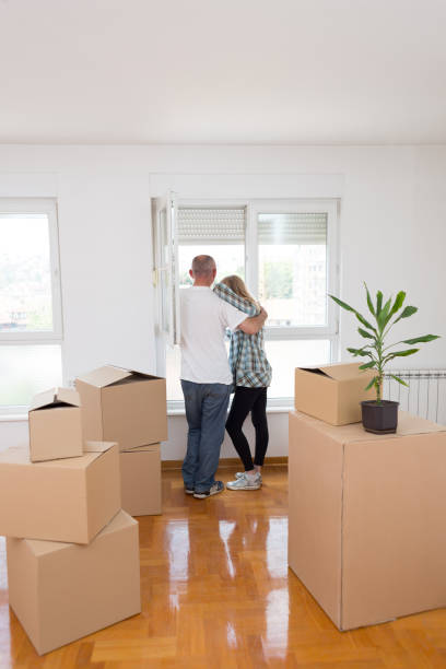 istock Middle aged couple moving into new apartment. 1063232946