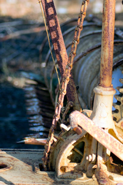 istock Abstract take on vintage harvester 1063235292