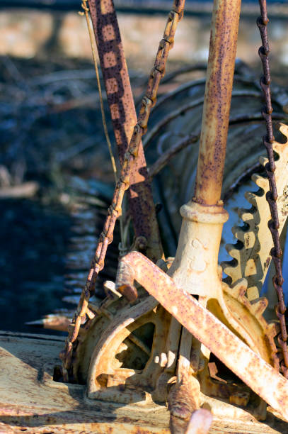 istock Abstract take on vintage harvester 1063235322
