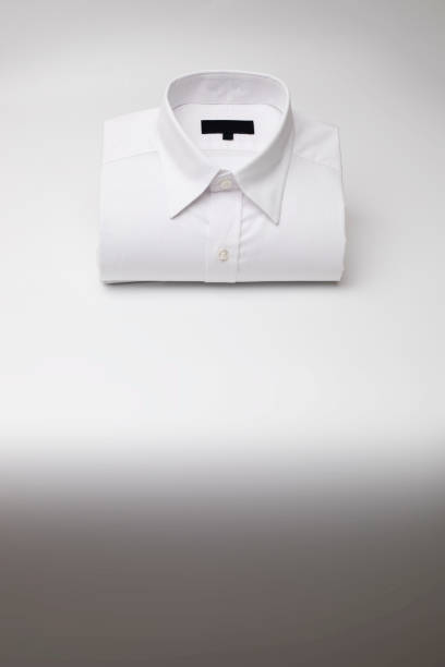 istock Men's casual shirt folded with copy space 1063236530