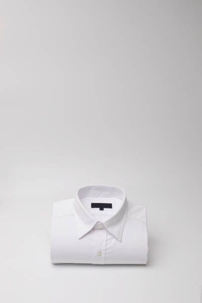 istock Men's casual shirt folded with copy space 1063236542