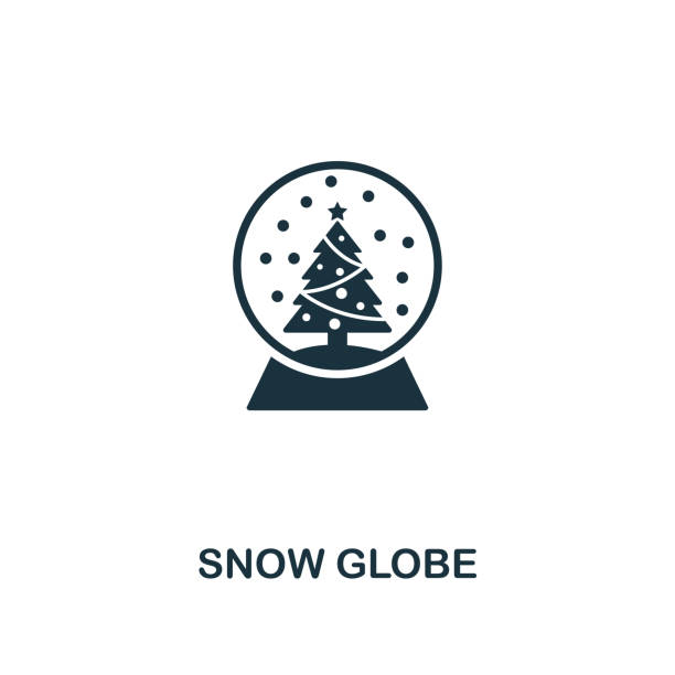 Snow Globe icon. Premium style design from christmas icon collection. UI and UX. Pixel perfect Snow Globe icon for web design, apps, software, print usage. Snow Globe icon. Premium style design from christmas collection. UX and UI. Pixel perfect snow globe icon for web design, apps, software, printing usage. snow globe empty silhouette stock illustrations