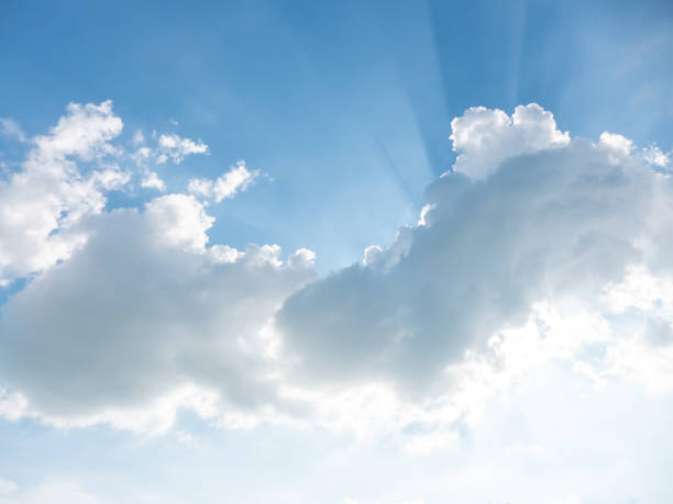 istock blue sky with cloud in the sunny day 1063239200