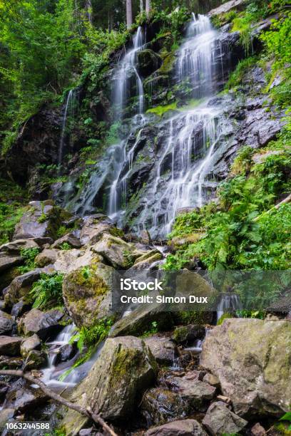 Germany Brilliant Magic Mood At Zweribach Downfall In Black Forest Nature Landscape Stock Photo - Download Image Now