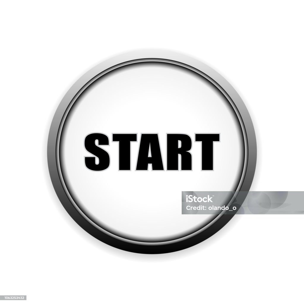 Start Button Vector Stock Illustration - Download Image Now - Business ...