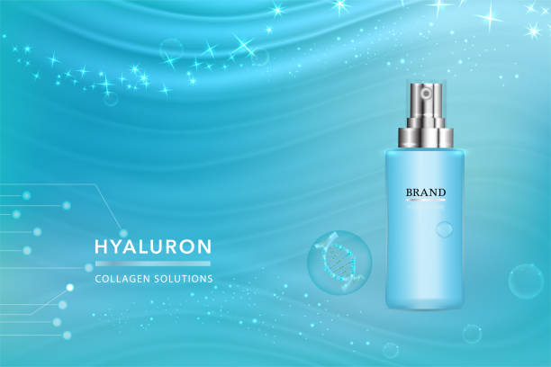 istock Beauty product, blue cosmetic container with advertising background ready to use, luxury skin care ad. 1063255886