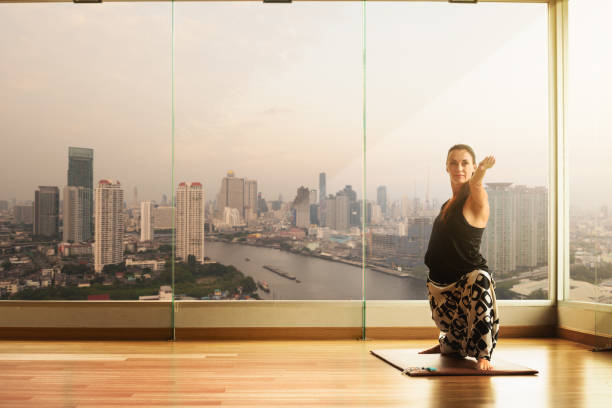 istock A yoga master practicing yoga performing Virabhadrasana pose 1063262666