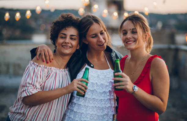 istock Rooftop party friends 1063262918