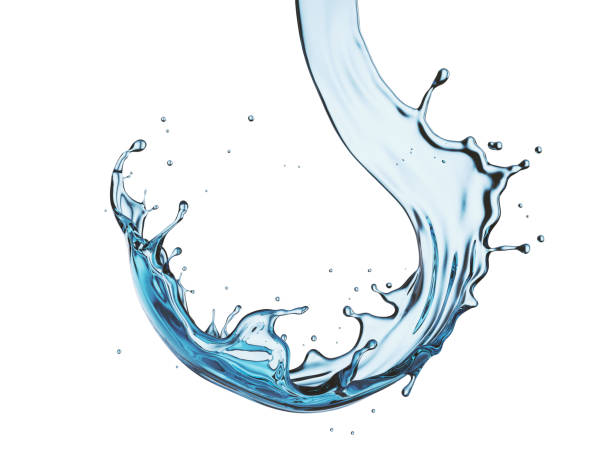 istock Water or Liquid splash isolated on white background. 1063264418
