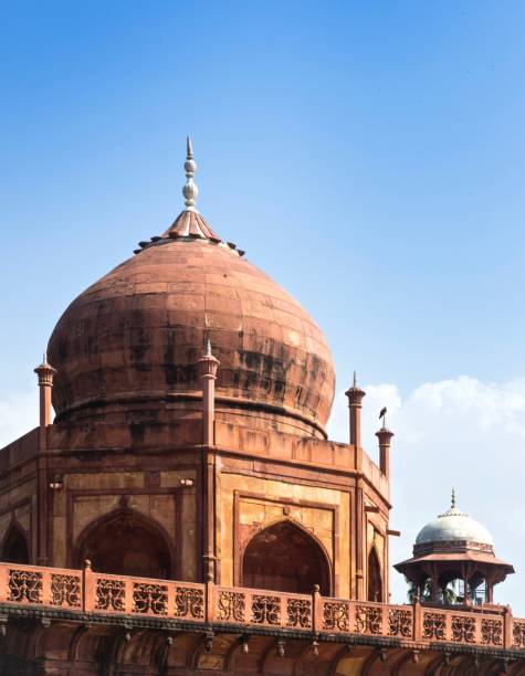 istock Architecture In Taj Mahal Area On Blue Sky Background , India 1063277996