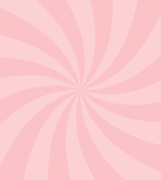 Simple sweet candy pink swirl vector background Sweet candy swirl vector background. lollipop stock illustrations