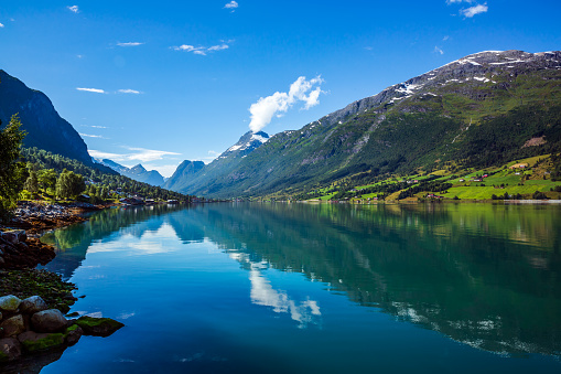 Hermosa naturaleza Noruega. photo