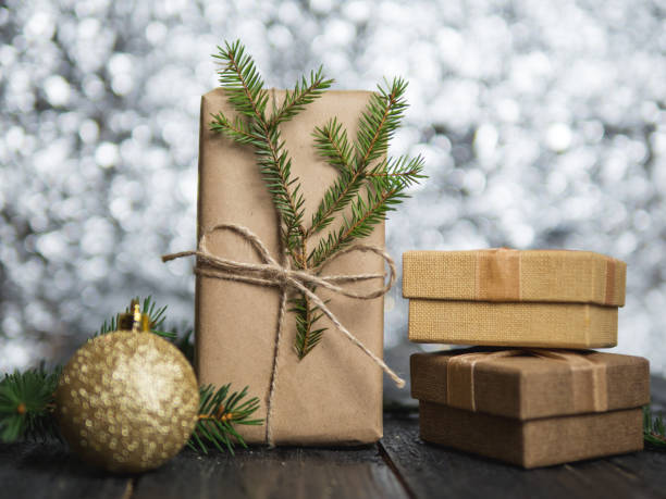 istock Christmas gifts in boxes 1063293550