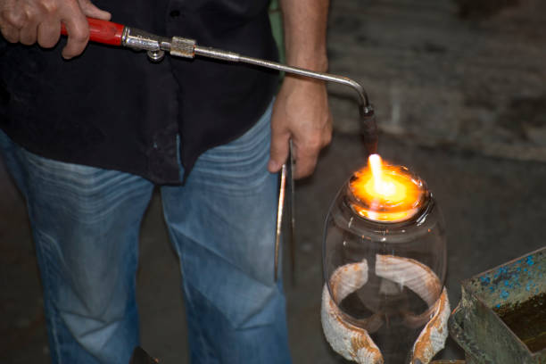 istock Detail of glass making 1063294726