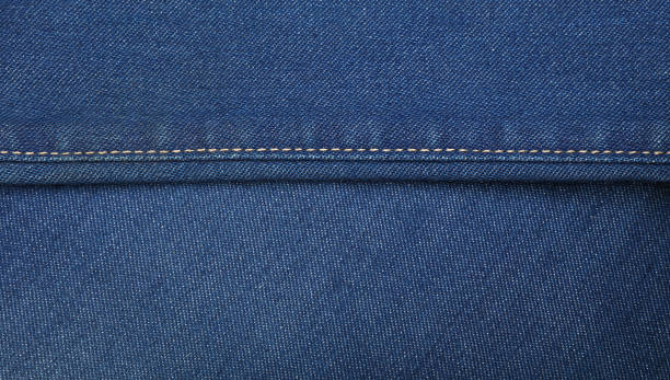 sfondo texture denim jeans lavato blu - sewing denim textured close up foto e immagini stock