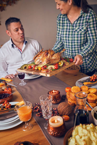 istock Traditional Holiday Stuffed Turkey Dinner 1063298652