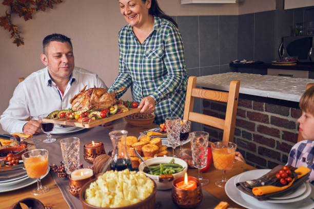 istock Traditional Holiday Stuffed Turkey Dinner 1063298654