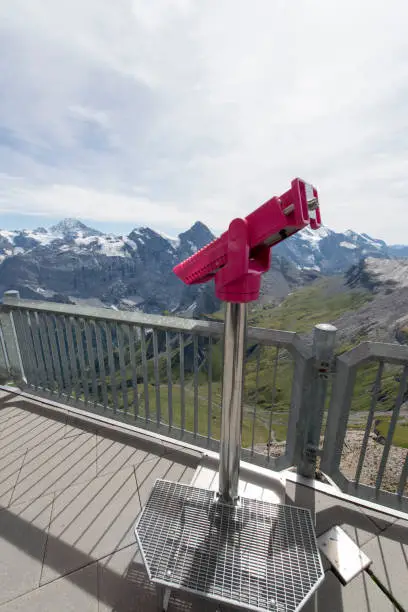 Photo of Binocular on top of the Schilthorn mountain, Switzerland