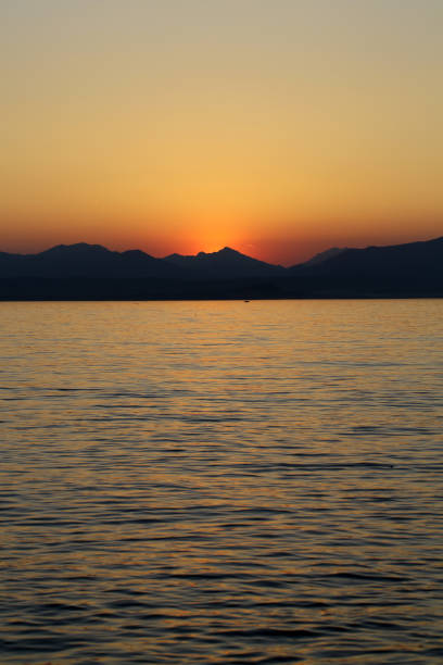 istock Beautiful sunset at Garda lake in Italy 1063303698