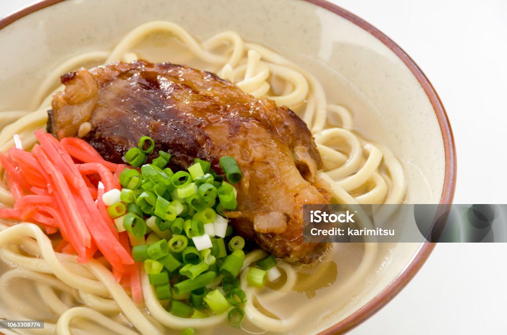Okinawan cuisine, Okinawa soba, Sokisoba Okinawa Soba Stock Photo