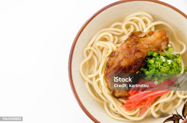 Okinawan Cuisine Okinawa Soba Sokisoba Stock Photo - Download Image Now - Allium Fistulosum, Artisanal Food and Drink, Buckwheat