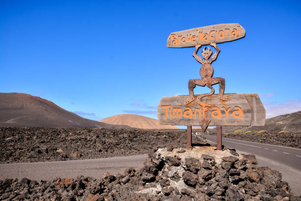 istock Volcanic landscapes on Timanfaya. 1063310890