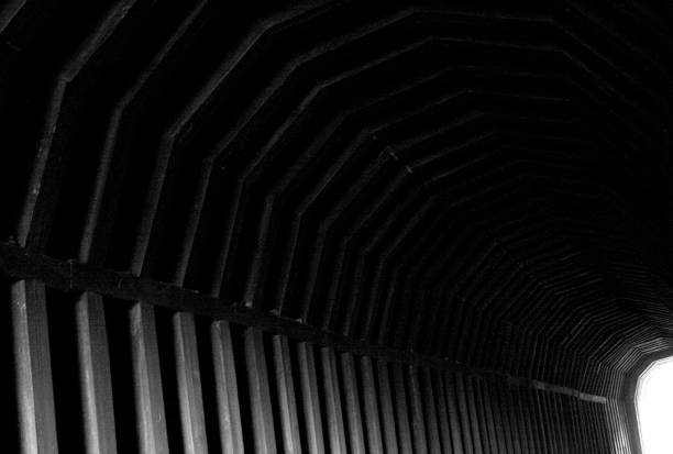 istock Wooden train bike tunnel 1063311600