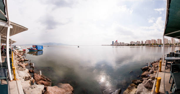 istock Panoramic landscape from mavisehir Bostanli Fisher Shelter. 1063313652