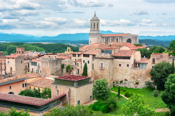 istock Girona Cathedral and old town, Spain 1063318180