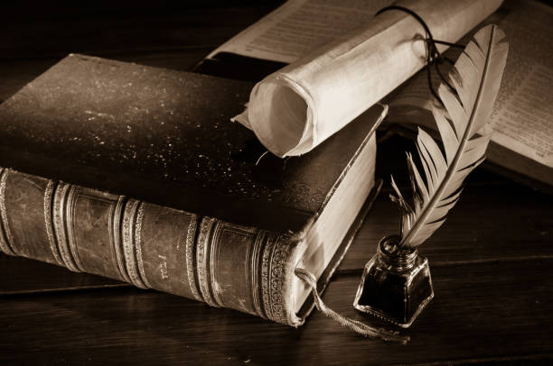 istock Quill pen and old books 1063320386