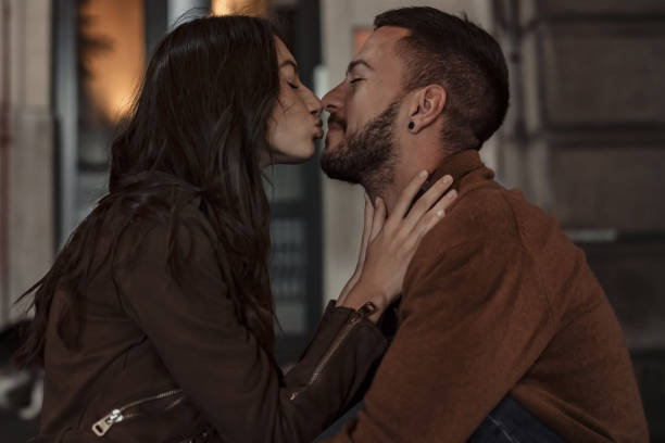 istock Sharing an intimate kiss 1063326380