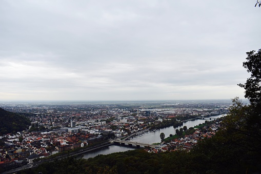 Rainy day in Heidelberg, Germany