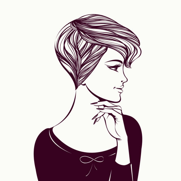 Ilustración de Hermosa Mujer Con Elegante Corte De Pelo Corto Maquillaje Y Manicura Estilo Belleza Uñas De Gel Ilustración De Vector De Salón Arte Y Pelo y más Vectores Libres de Derechos Ilustración de Hermosa Mujer Con Elegante Corte De Pelo Corto Maquillaje Y Manicura Estilo Belleza Uñas De Gel Ilustración De Vector De Salón Arte Y Pelo y más Vectores Libres de Derechos