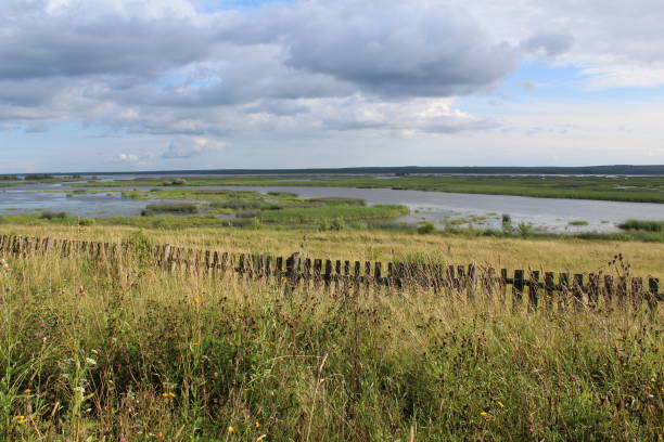 istock landscape with river and blue sky 1063342070