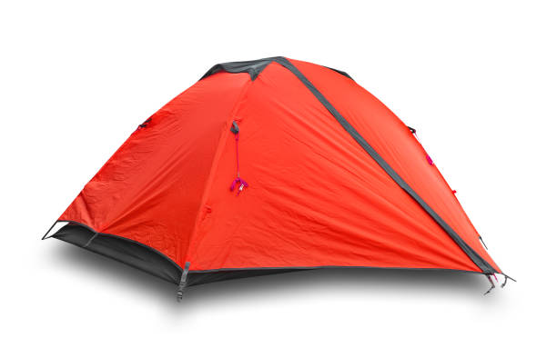 istock Red tourist tent 1063367484