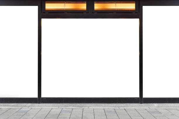 istock Shop Boutique Store Front with Big Window and Place for Name 1063367834