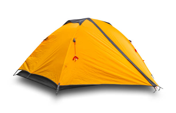 istock Orange tourist tent 1063370062