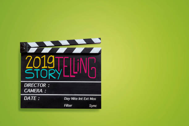 istock 2019 Story telling ,colourful text title on movie Clapper board 1063370544