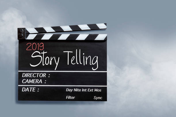 istock 2019 story telling ,text title on movie Clapper board 1063370652