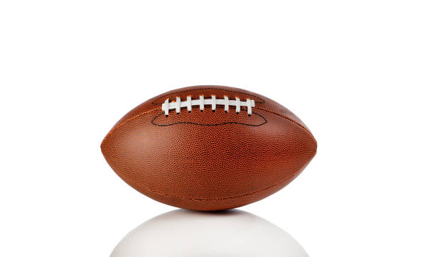 istock American football isolated on a white background with reflection 1063372932