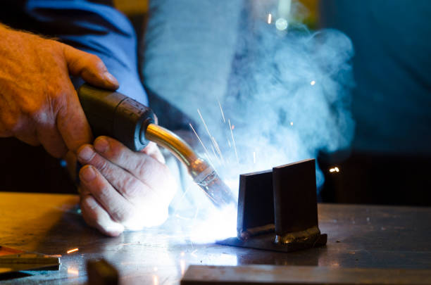 istock A man welding his Arts&Craft product 1063376226