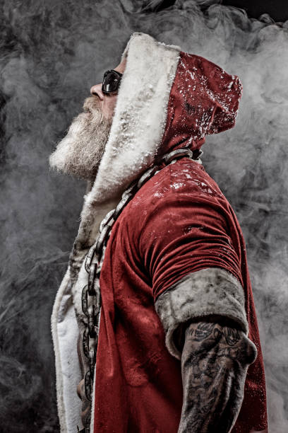istock Bad Santa Claus covered in snow 1063388234