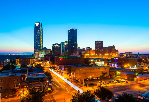 istock Oklahoma City, Oklahoma, USA At Night 1063389068