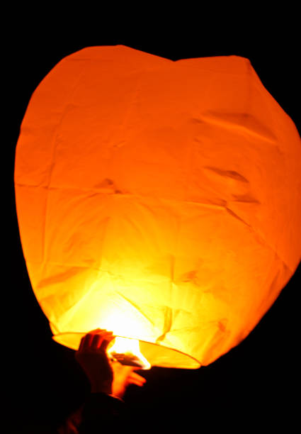 istock Flying lantern yeepeng festival 1063390760