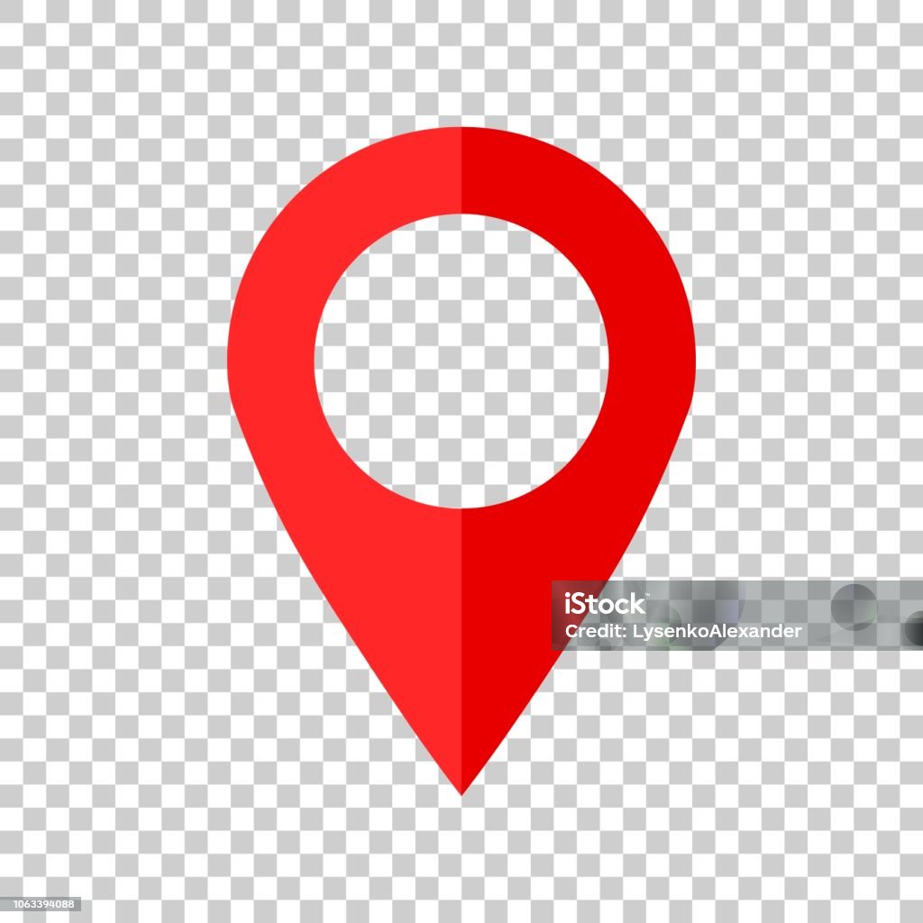 Pin map icon in flat style. Gps navigation vector illustration on isolated background. Target destination business concept. Map stock vector